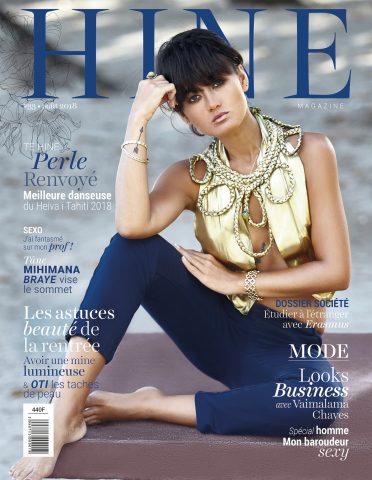 À la Une de Hine Magazine, août 2018
