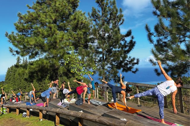 Un cours de Body Balance sur les hauteurs de Vaitavere