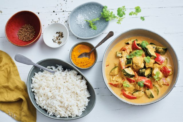 Curry de poulet à la noix de coco