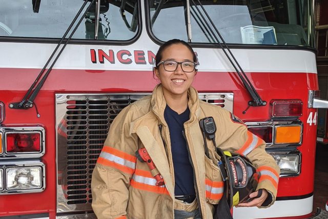Lesly Yao, pompier au Canada