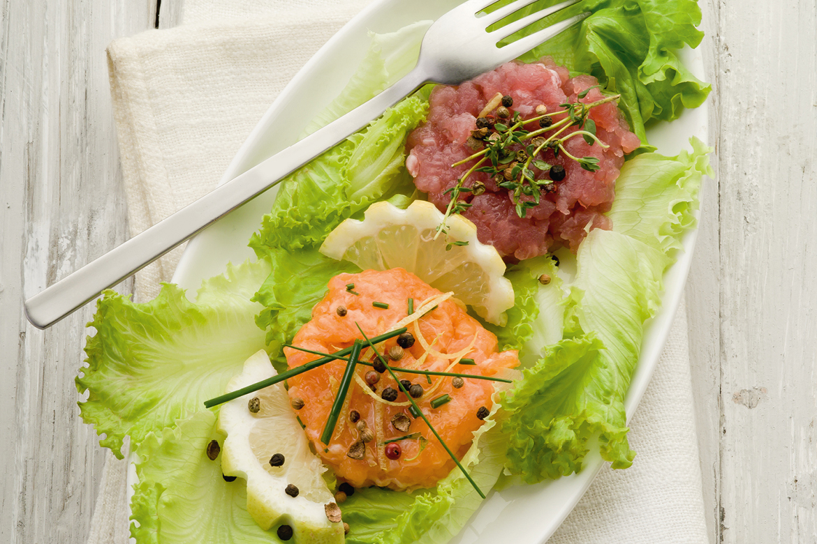 Tartare de poisson au wasabi